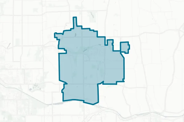 Gananda Central School District — detail map