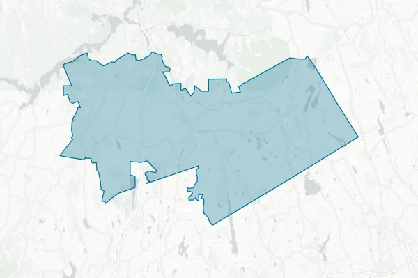 Bedford Central School District — detail map