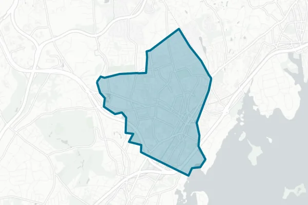 Port Chester-Rye Union Free School District — detail map