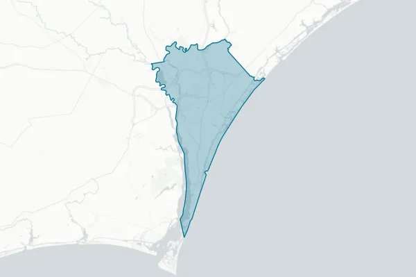 New Hanover County Board of Education — detail map