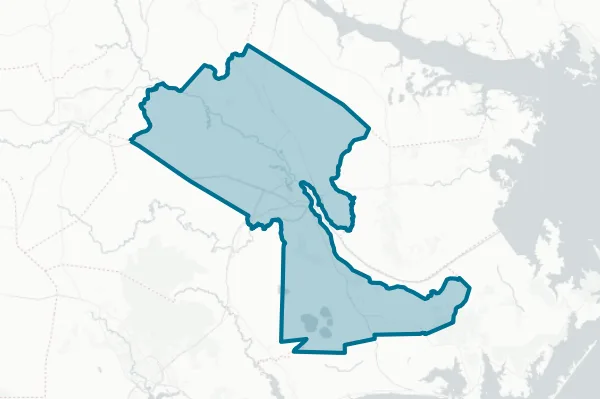 Craven County — detail map