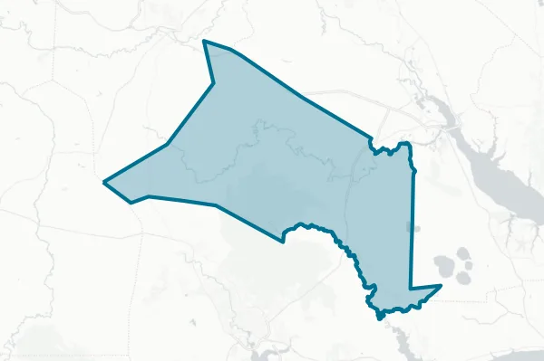 Jones County — detail map