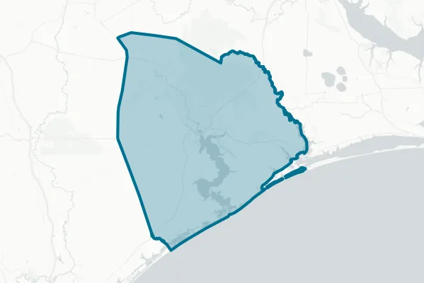 Onslow County — detail map