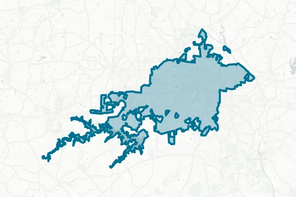 City of Burlington — detail map