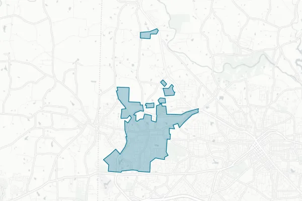 Town of Elon — detail map