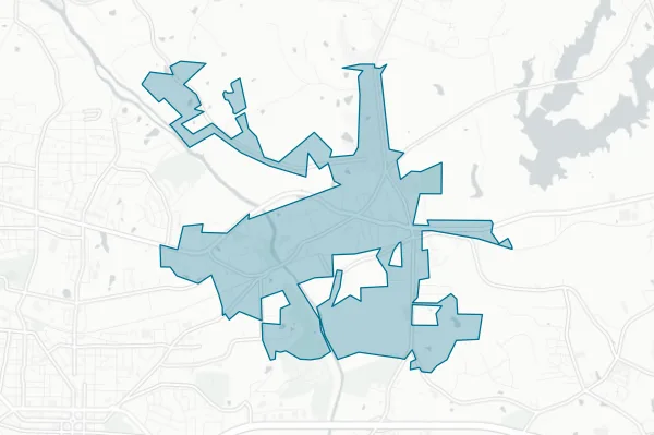 Town of Haw River — detail map