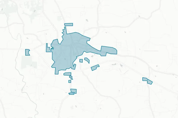 Town of Taylorsville — detail map