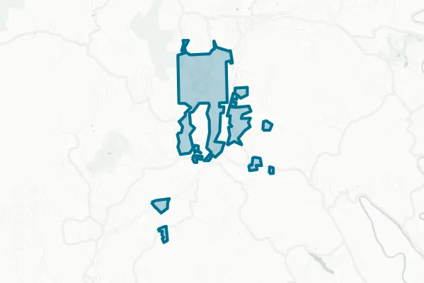 Town of West Jefferson — detail map