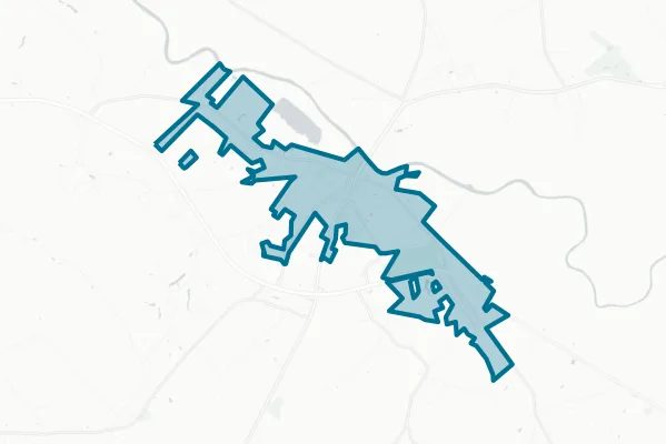 Town of Elizabethtown — detail map