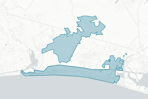 Town of Oak Island — detail map