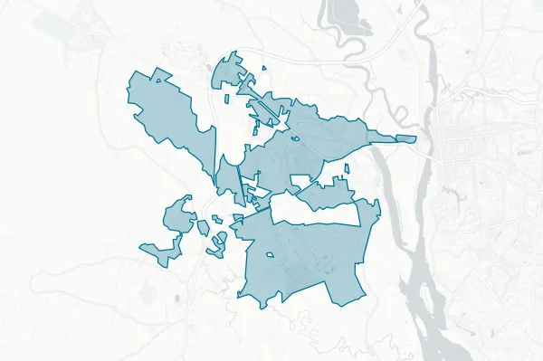 Town of Leland — detail map