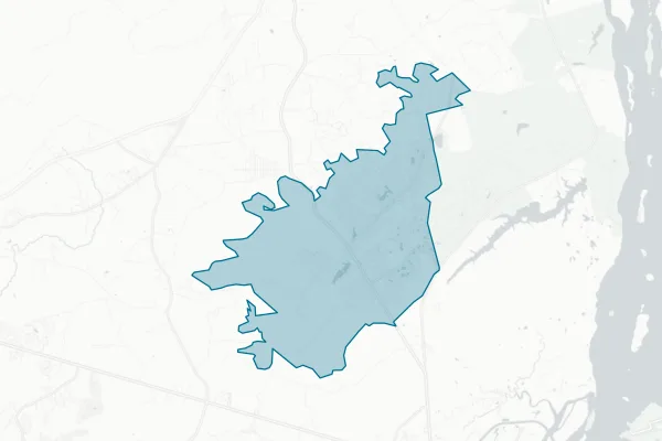 City of Boiling Spring Lakes — detail map