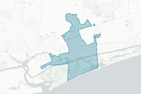 Town of Surfside Beach — detail map