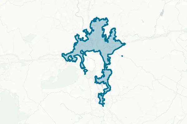 City of Asheville — detail map