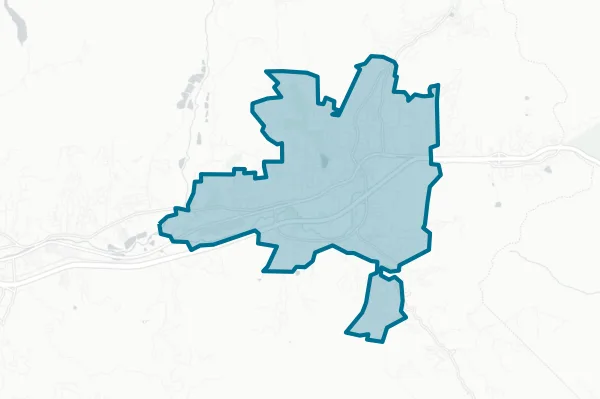 Town of Black Mountain — detail map