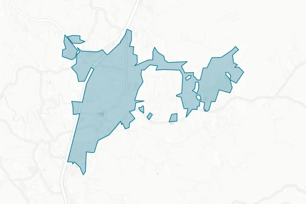 Town of Weaverville — detail map