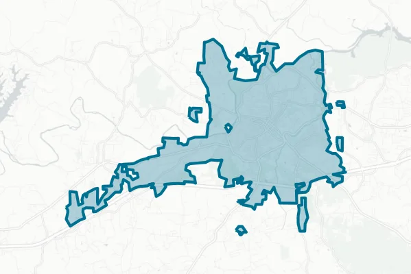 City of Morganton — detail map