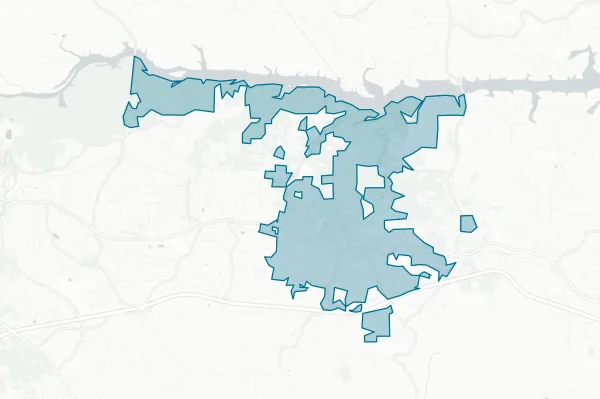 Town of Valdese — detail map