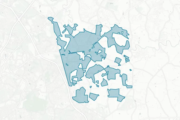 Town of Harrisburg — detail map