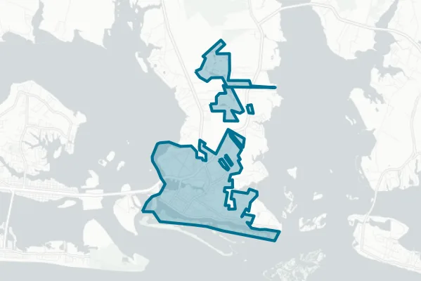 Town of Beaufort — detail map