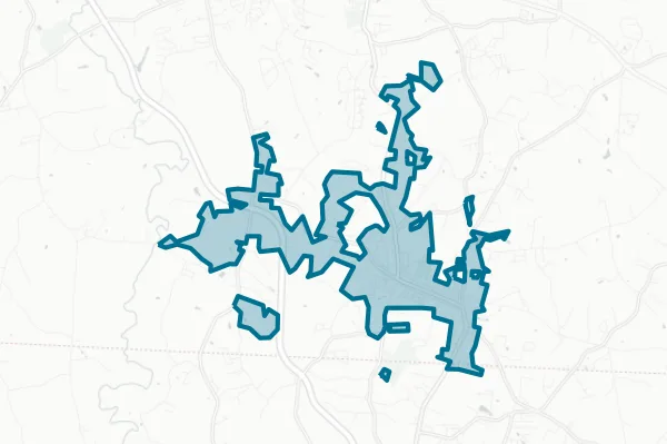 Town of Maiden — detail map