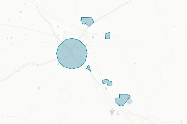 Town of Goldston — detail map
