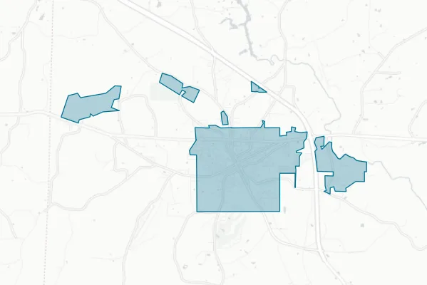 Town of Siler City — detail map