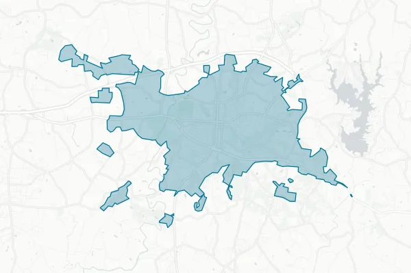City of Shelby — detail map