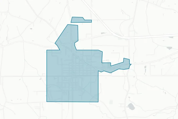 Town of Chadbourn — detail map