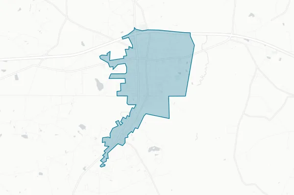 City of Whiteville — detail map