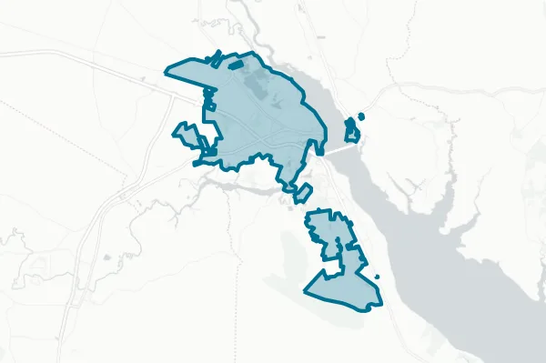 City of New Bern — detail map