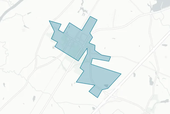 Town of Godwin — detail map