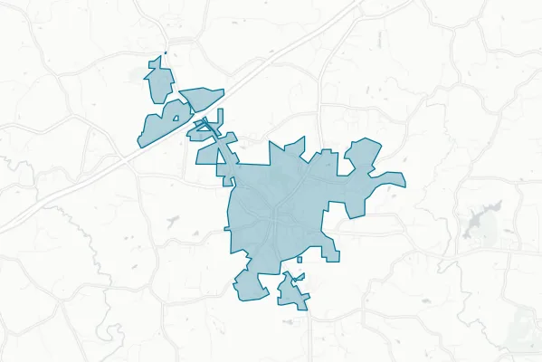 Town of Mocksville Nc — detail map