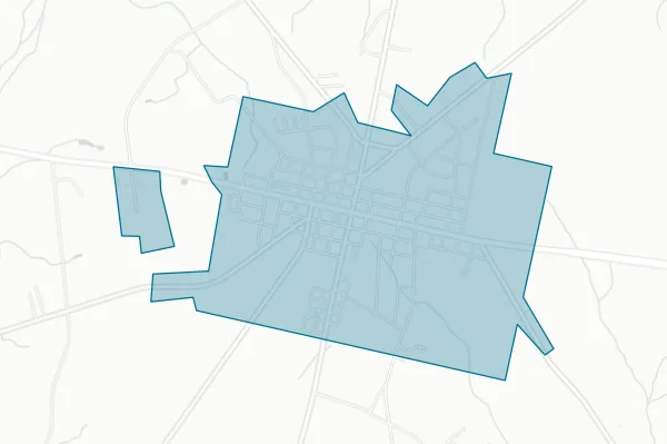 Town of Beulaville — detail map