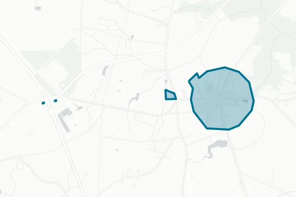 Town of Faison — detail map