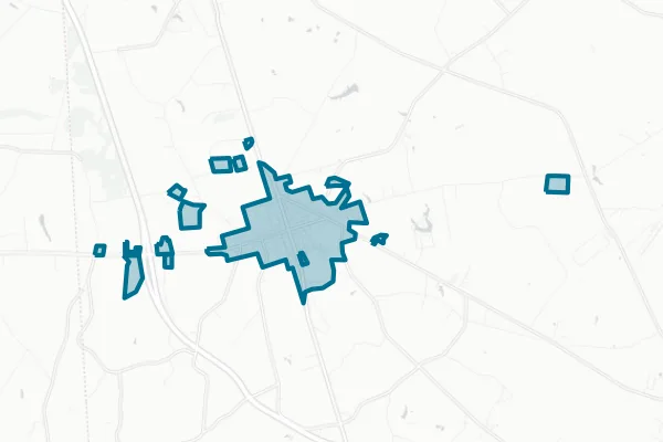 Town of Warsaw — detail map