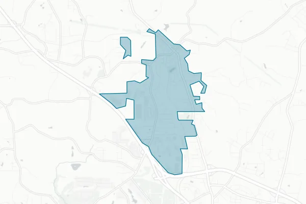 Town of Rural Hall — detail map