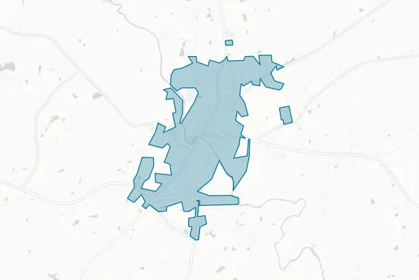 Town of Louisburg — detail map