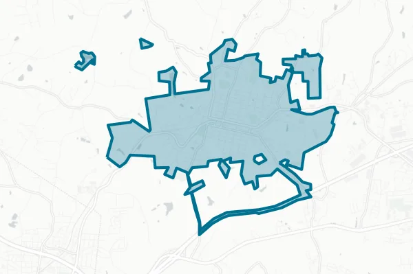 City of Bessemer City — detail map
