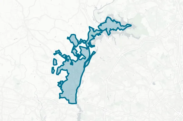 City of Mount Holly — detail map