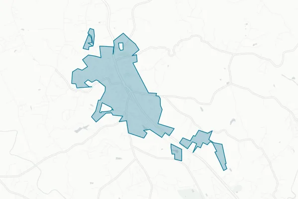 Town of Stanley — detail map