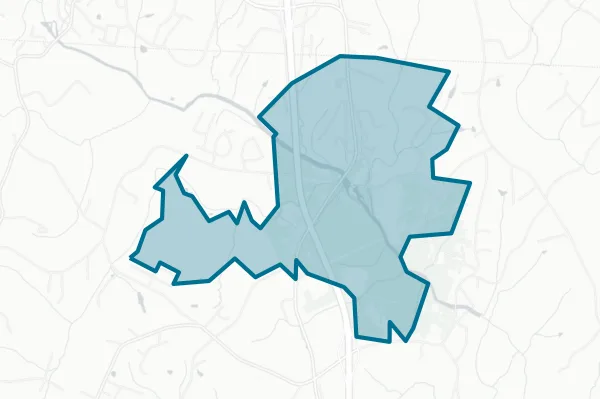 City of High Shoals — detail map