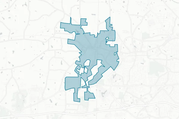 Town of Gibsonville — detail map