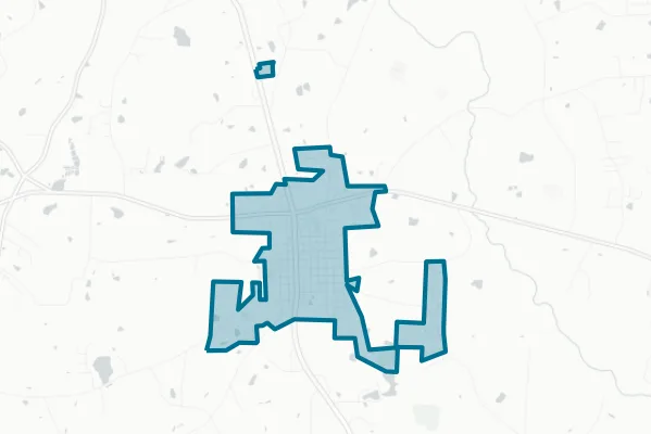 Town of Coats — detail map