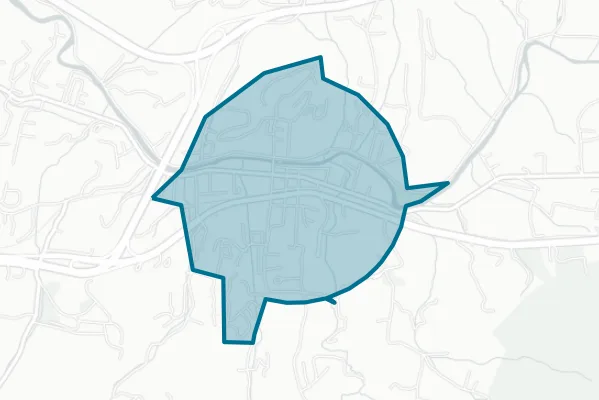 Town of Clyde North Carolina — detail map