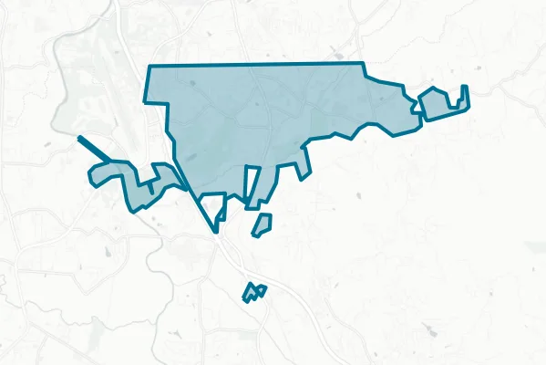 Town of Fletcher — detail map
