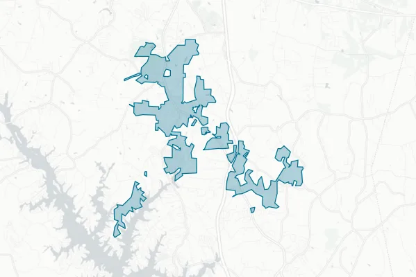 Town of Troutman — detail map