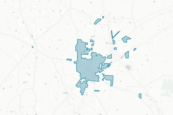 Town of Benson — detail map