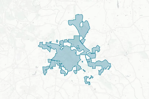 Town of Clayton — detail map