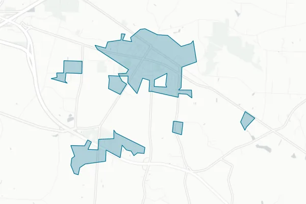 Town of Pine Level — detail map